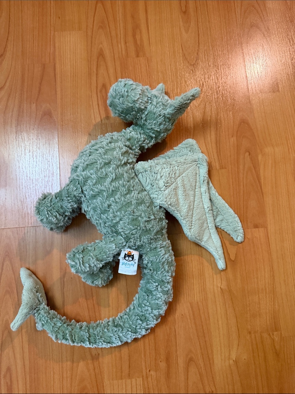 Jellycat Drake Dragon Green Plush Stuffed Animal Retired